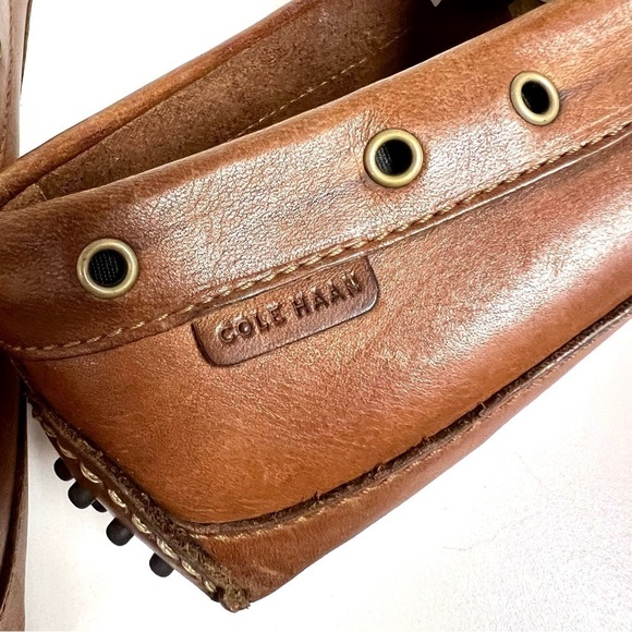 COLE HAAN Genuine brown leather driving loafers men’s comfort shoes size 9.5 main image 9